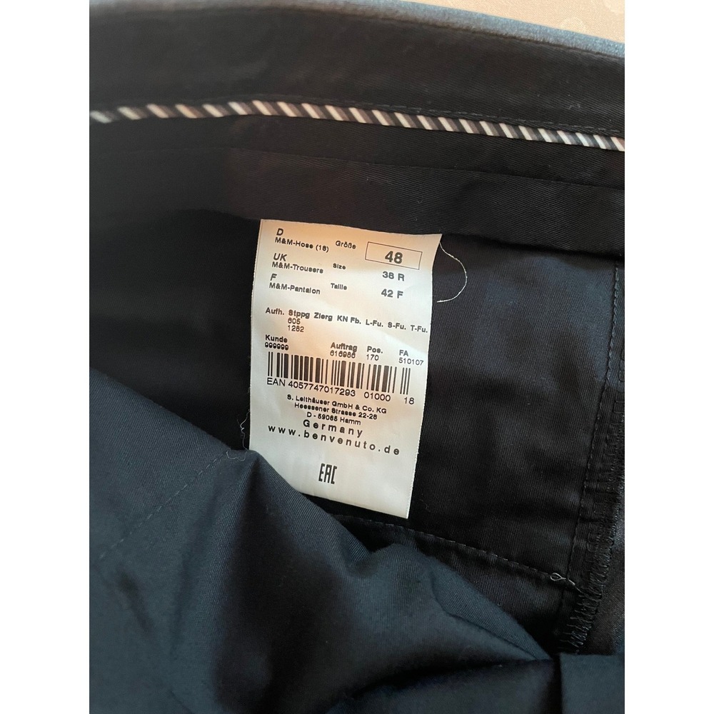 Benvenuto Black 3D Suit 38R Gray Fabio Pants 32x31 2 pc suit WOW - Picture 15 of 16